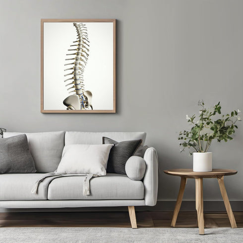 Posterizer 1 pcs-detailed anatomical illustration of the human spinal column 3-Teachers & Classrooms-Abstract & Modern Art-School and classroom ar...